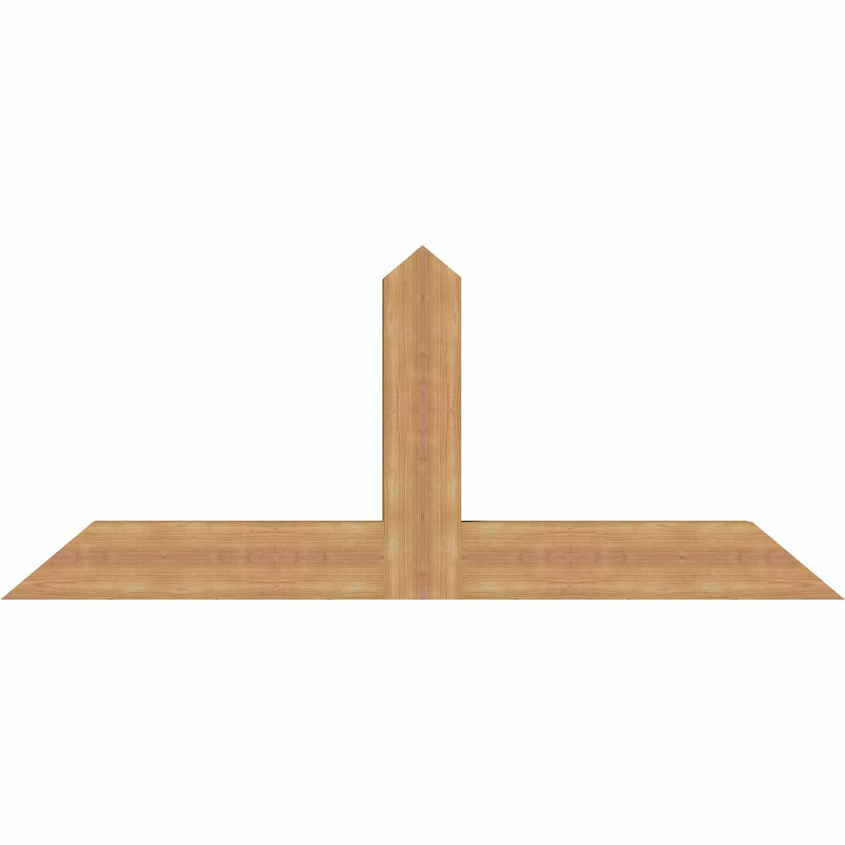 Ekena Millwork Portland Timber Gable Bracket, Western Red Cedar, 60"W x 25"H x 3 1/2"D x 5 1/2"F, 10/12 Pitch GBW060X25X0406POR00SWR - alternate 1